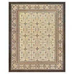 Antique Authentic 19th Century Samarkand Handmade Wool Rug