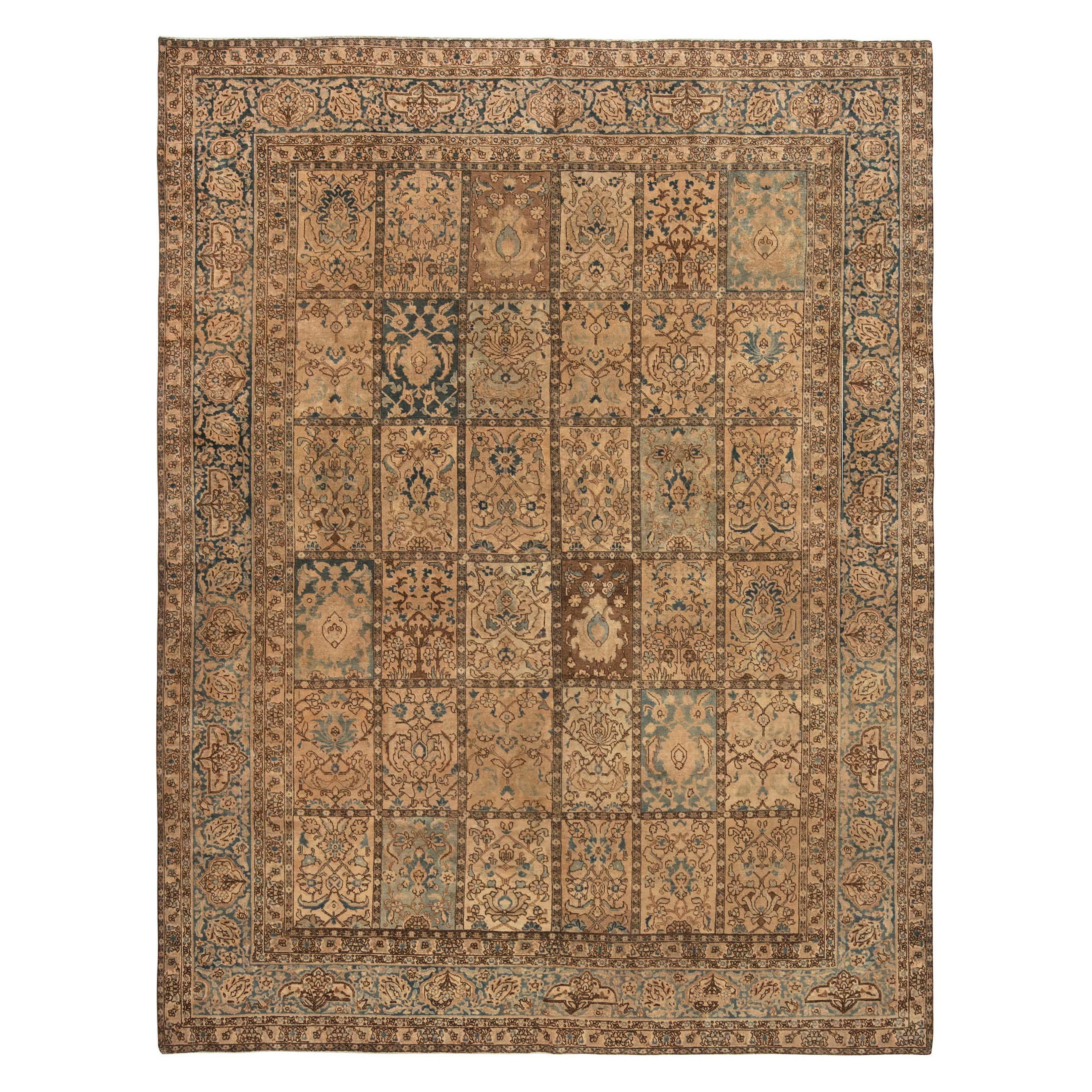 Antique Persian Tabriz Hand Knotted Carpet