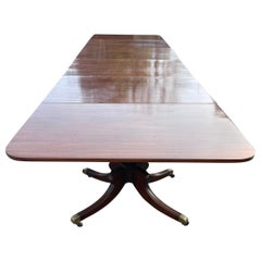 Rare table à manger 28 places 6 piliers en acajou de qualité antique 72 x 161 x 609 cm