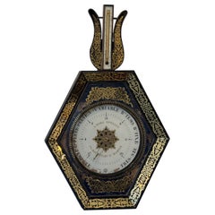 Antique Late 19th Century Charles X Eglomise Barometer