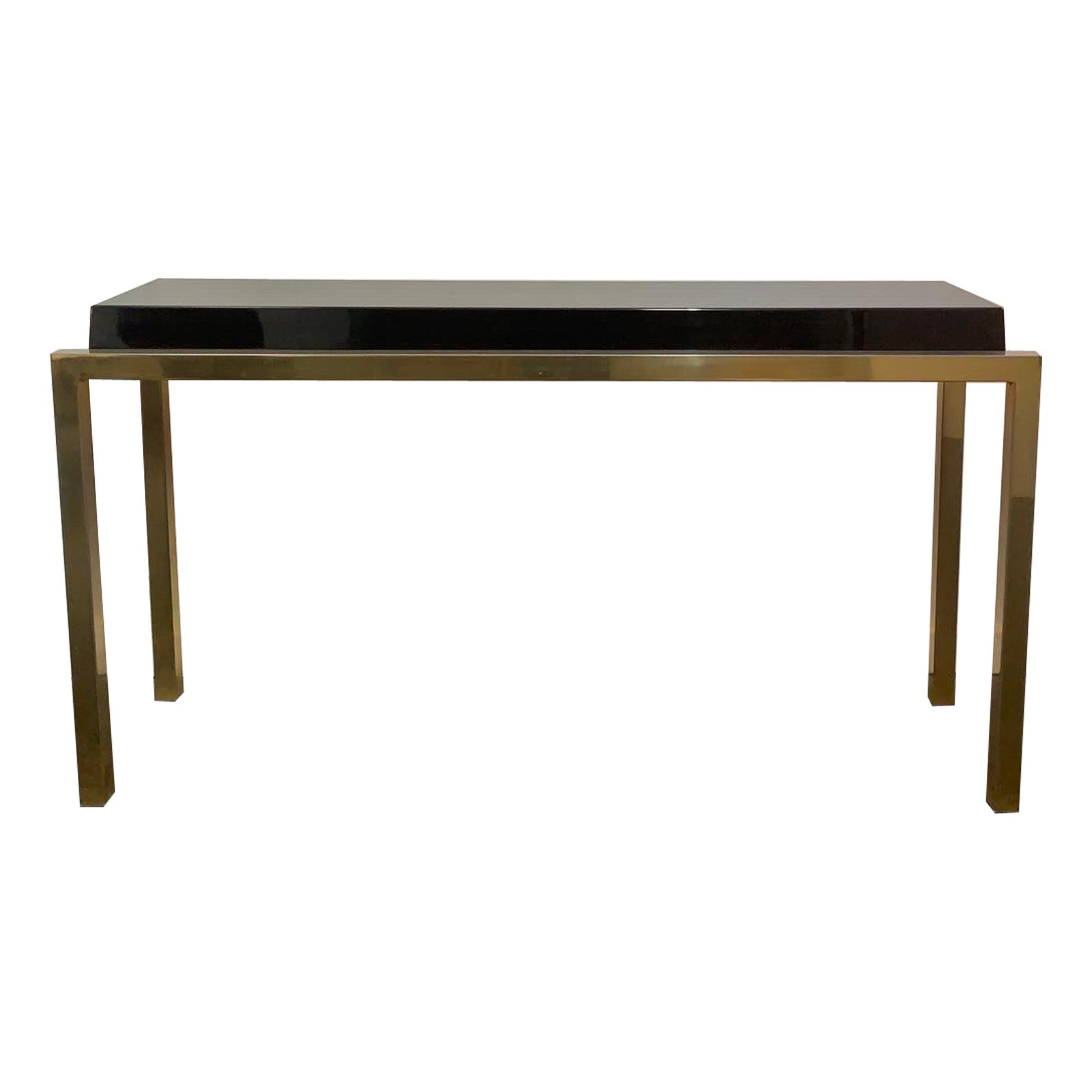 Console table circa 1970 in the manner of Guy Lefevre