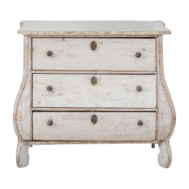 XIX sec. Commode / Cassettiera Bombay dipinta originale olandese
