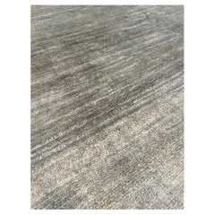 Rug & Kilim's Contemporary Teppich in Grau und Off-White Striae