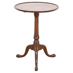 Used Kittinger Georgian Mahogany Pedestal Tea Table, Circa 1960s