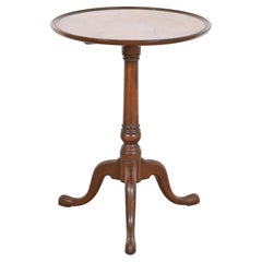 Retro Kittinger Georgian Mahogany Pedestal Tea Table, Circa 1960s