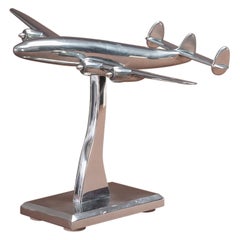 Used Polished Aluminium Lockheed Constellation Model, circa 1945