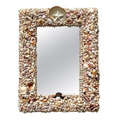 Used Coastal Hand Made Shell Mirror