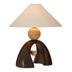 Retro Francois Châtain pebble lamp, France, 1990s