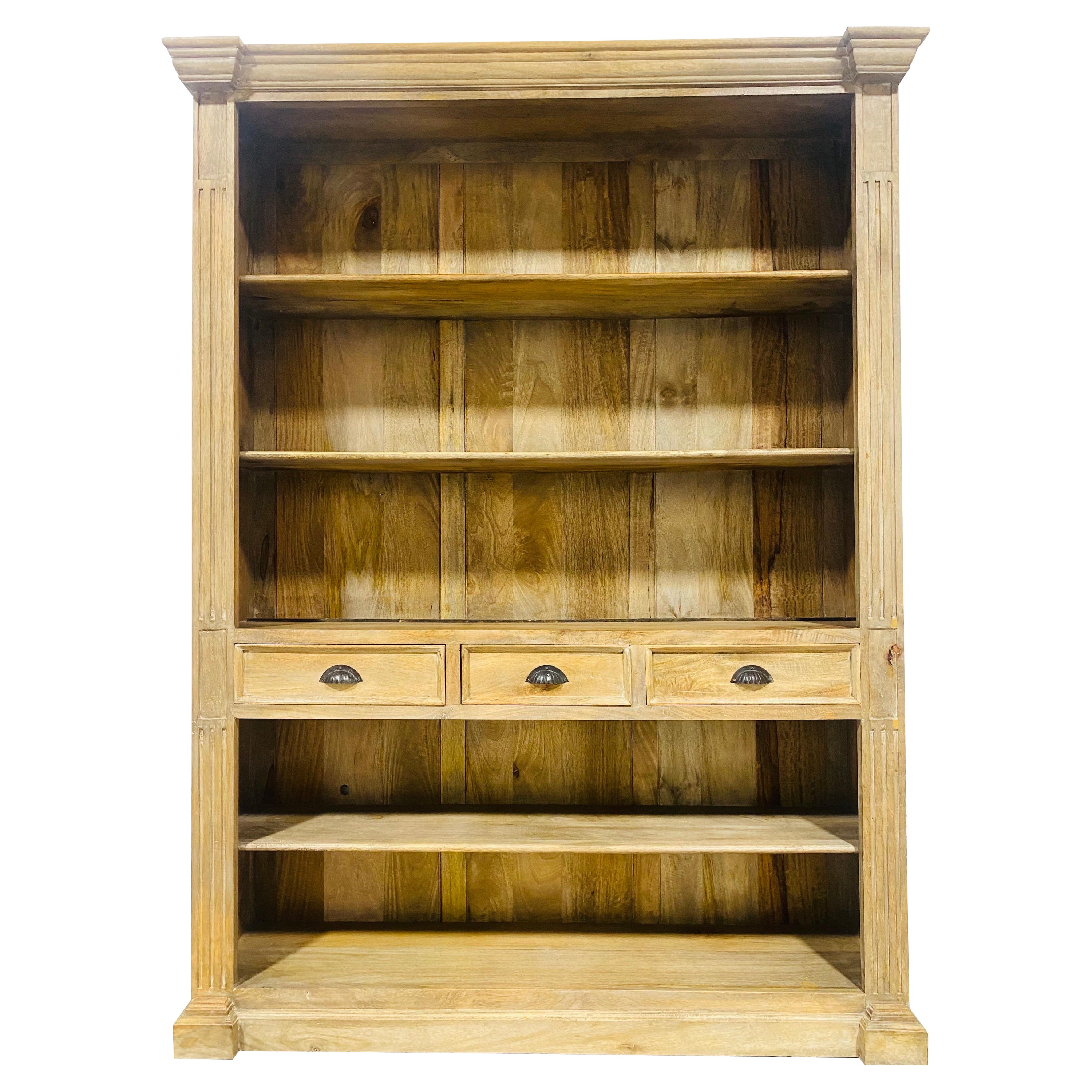 Vintage rustic classical style bookcase/cabinet