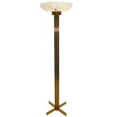 Bronze and Alabaster Casella Floor Lamp, 1970s 9