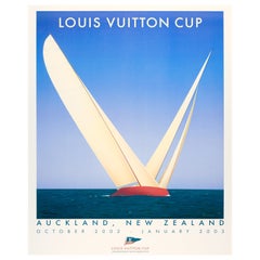 Vintage Razzia, Original Louis Vuitton Trophy Cup, Auckland New Zealand, Sailboat, 2002