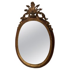 Mirror of oval shape 18th century 