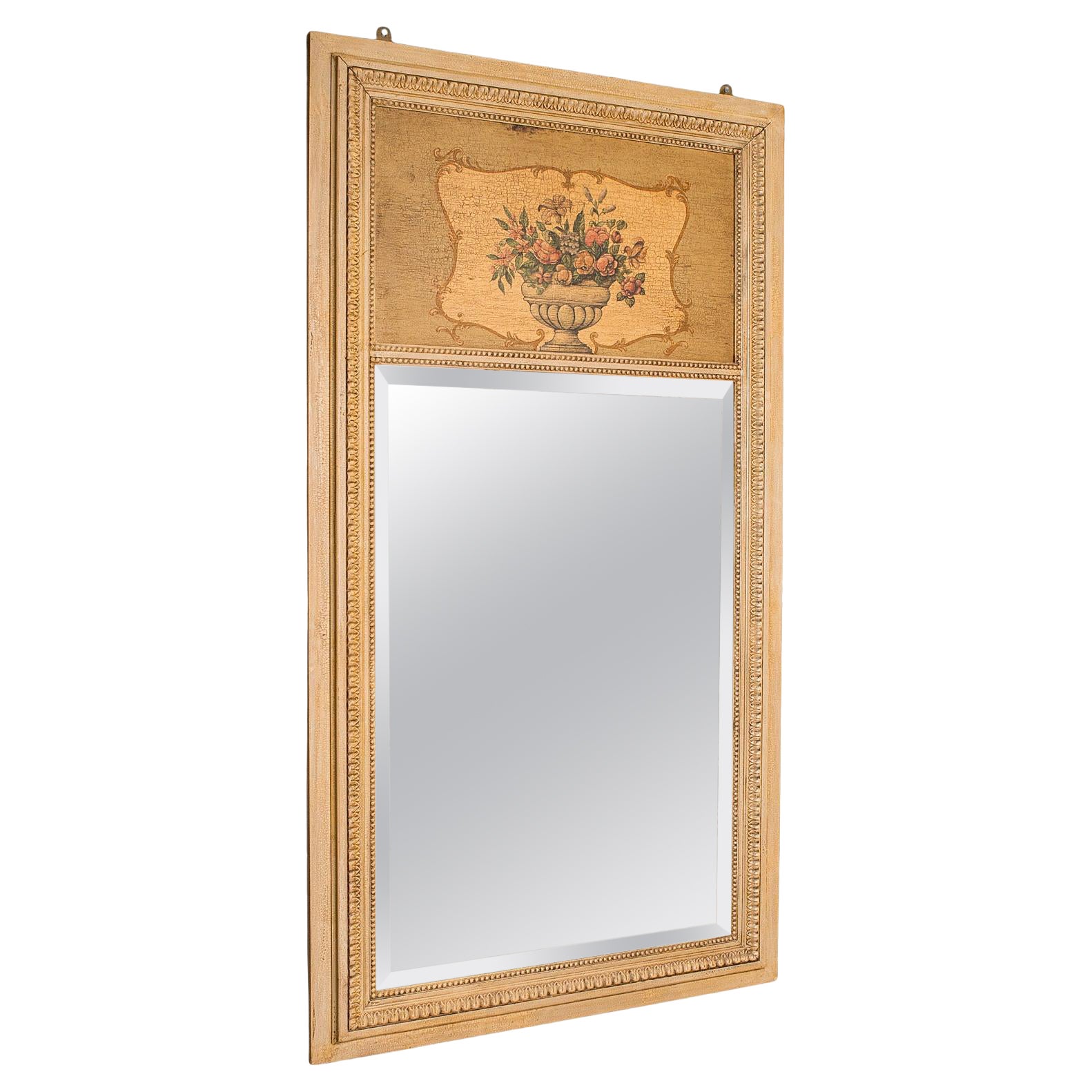Tall Antique Trumeau Mirror, French, Provincial, Pier, Wall, Victorian, C.1900 For Sale