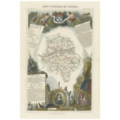 Mapping History: The Decorative Cartography of Indre-et-Loire by Levasseur, 1856