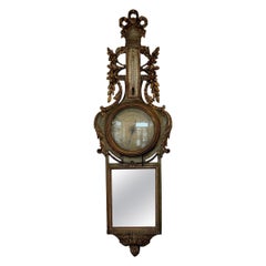 Early 19th Century French Barometer With Mirror