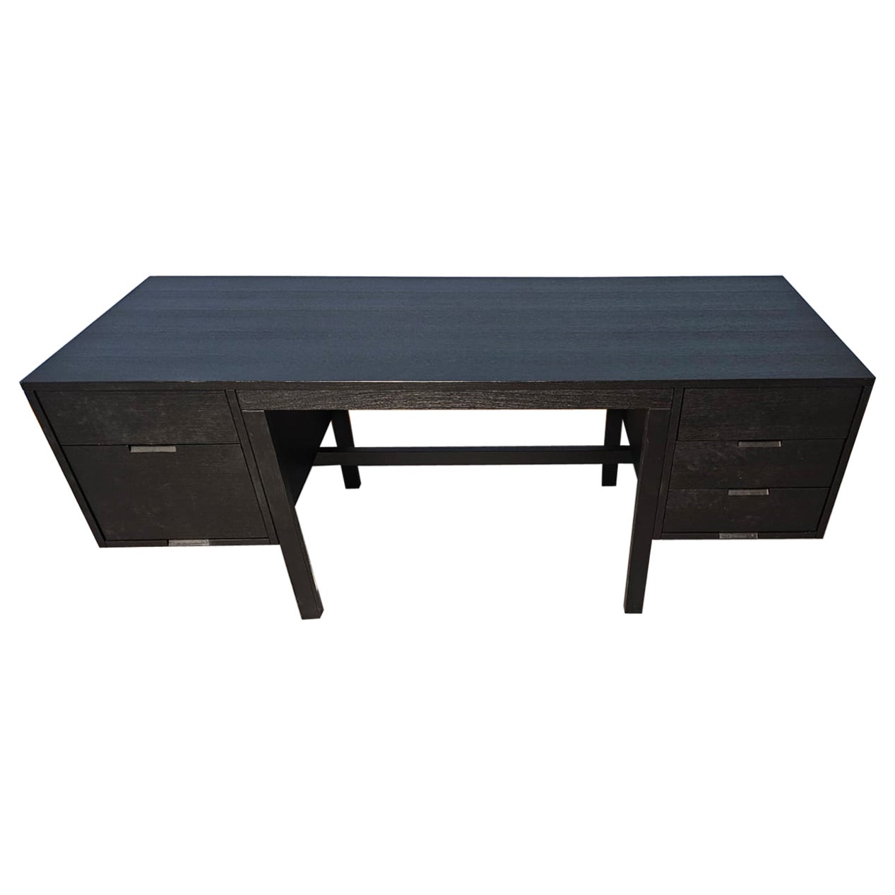 W80 Pecs Black Desk designed by Marcel Breuer for Simon by Cassina