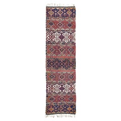 Ararat Rugs Collection, Antique Aleppo Runner Kilim Rug Anatolia Turkish Carpet