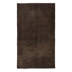 6x9.6 Ft Modern Area Rug in Brown, Turkish Wool Carpet, Handmade in Turkey