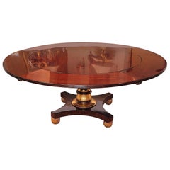 19th Century Regency Mahogany and Parcel-Gilt Dining Table