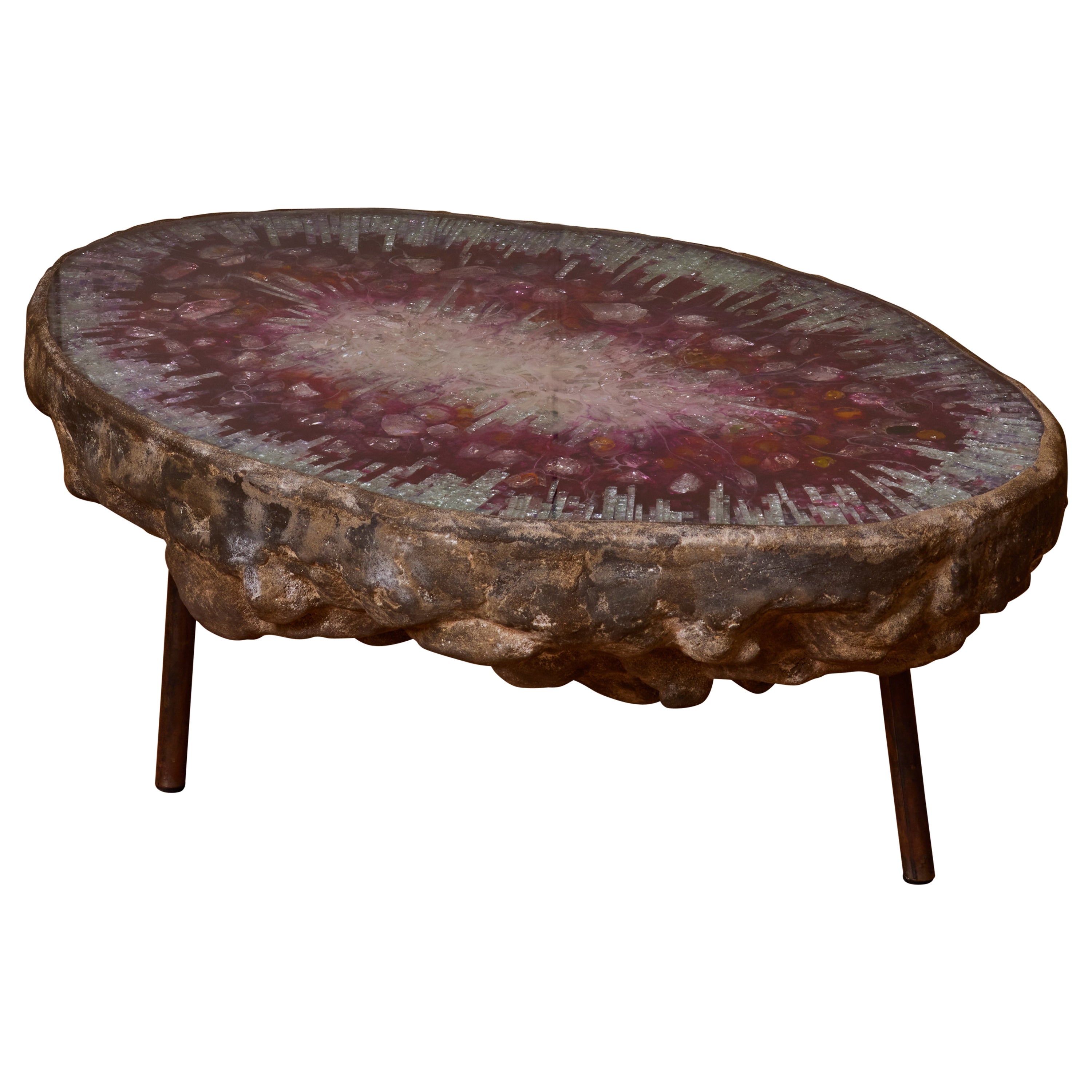 "Amethyst" coffee table by Von Pelt For Sale