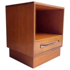 Used Mid Century G Plan Teak Fresco Bedside Cabinet Nightstand 1960s 70s