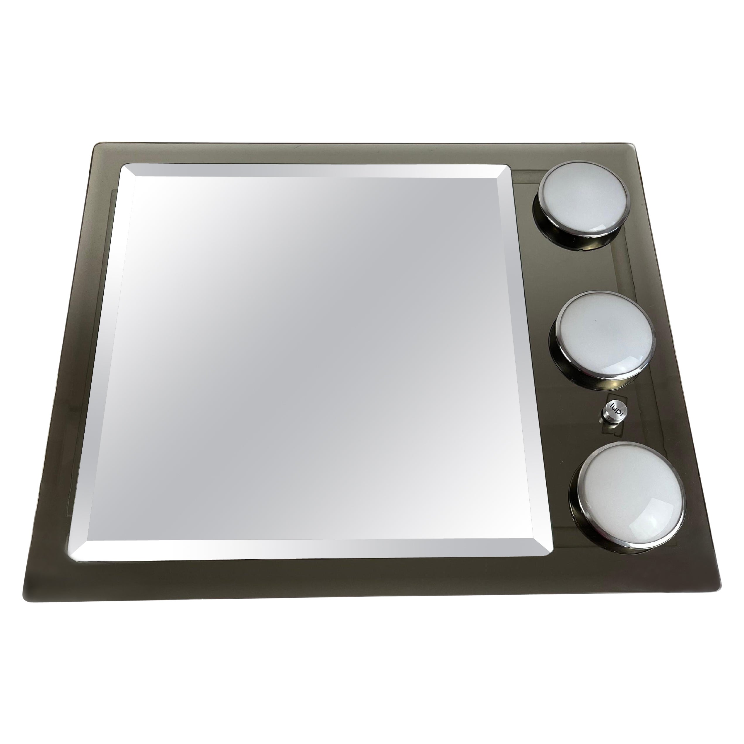 Miroir de salle de bains Lupi de design italien  1970s en vente