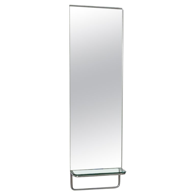 Highly elegant Bauhaus wall mirror For Sale