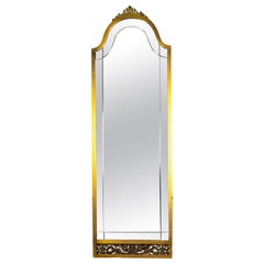 Französischer Spiegel aus vergoldeter Bodenbronze, 20.