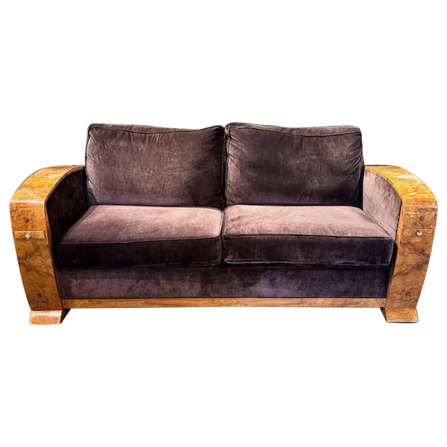 Italian Deco Sofa For Sale