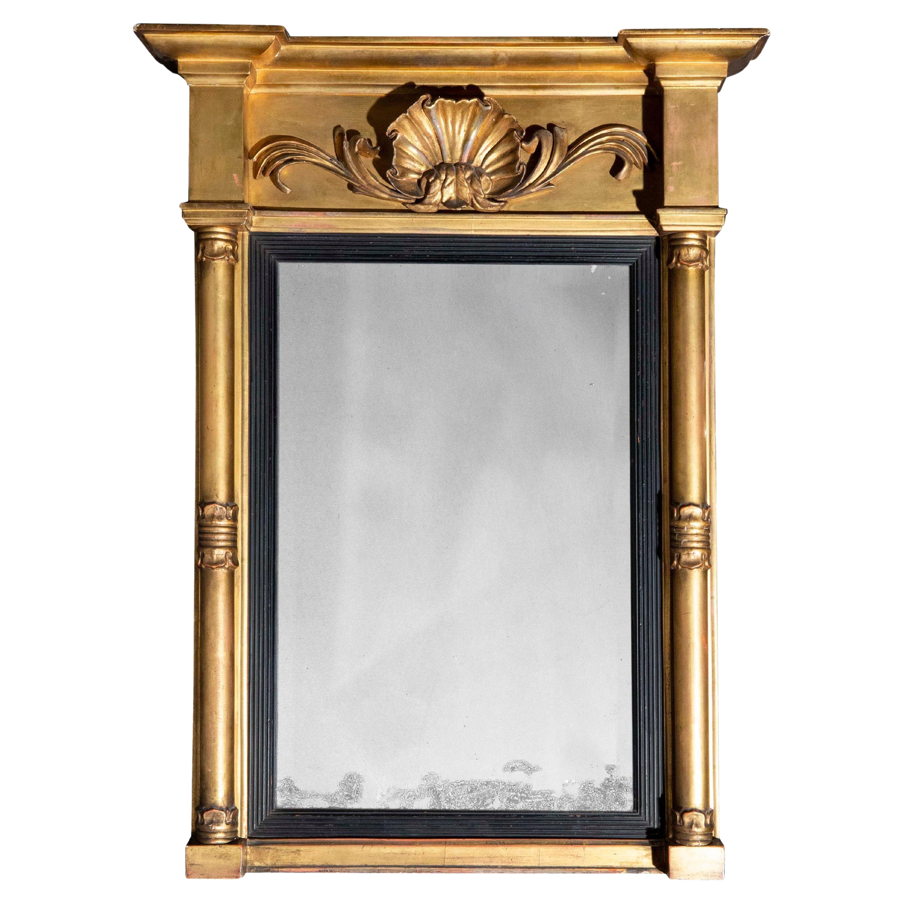 Frühes 19. Jahrhundert Giltwood Pier Mirror im Angebot