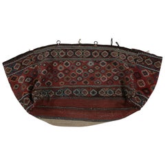 Antiker türkischer Taschen-Kilim in Rot mit geometrischen Mustern, von Rug & Kilim