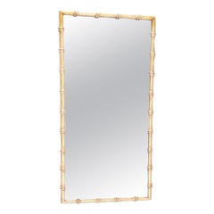 Miroir vintage Maison Jansen en fer doré