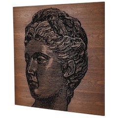 Large 4 Foot Hand Carved Feminist Art Wall Panel