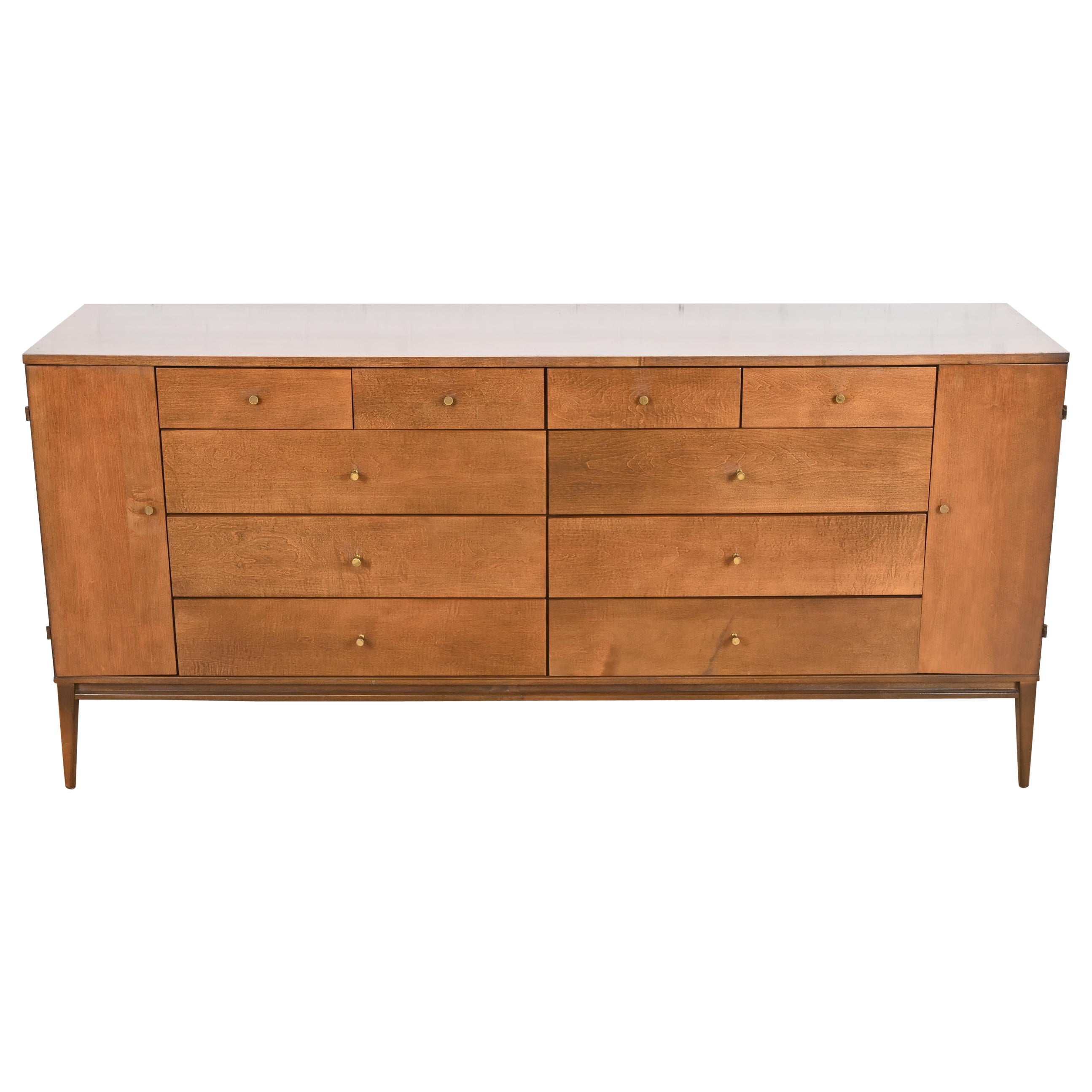 Paul McCobb Planner Group 20-Drawer Dresser or Credenza, 1950s For Sale