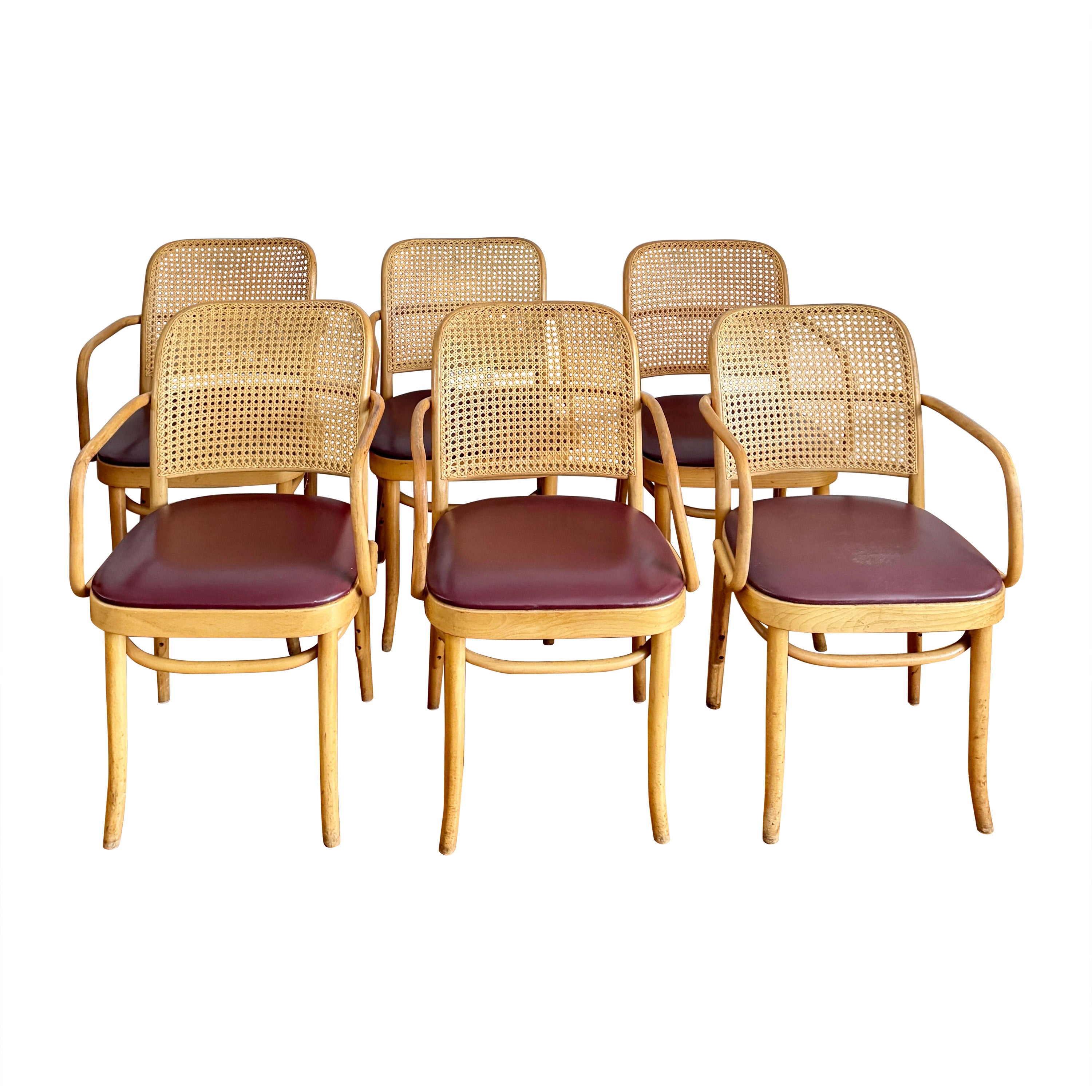 Mid Century Thonet Style Bentwood Chairs Chairs - Set of 6