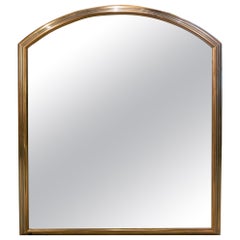 Vintage 1970s Wall Mirror with Bronze Frame in Gold and Silver Finishes 