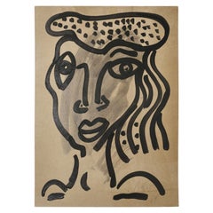 Peinture de Peter Keil, vers 1969, acrylique sur panneau, signée, art, sans cadre, Allemagne
