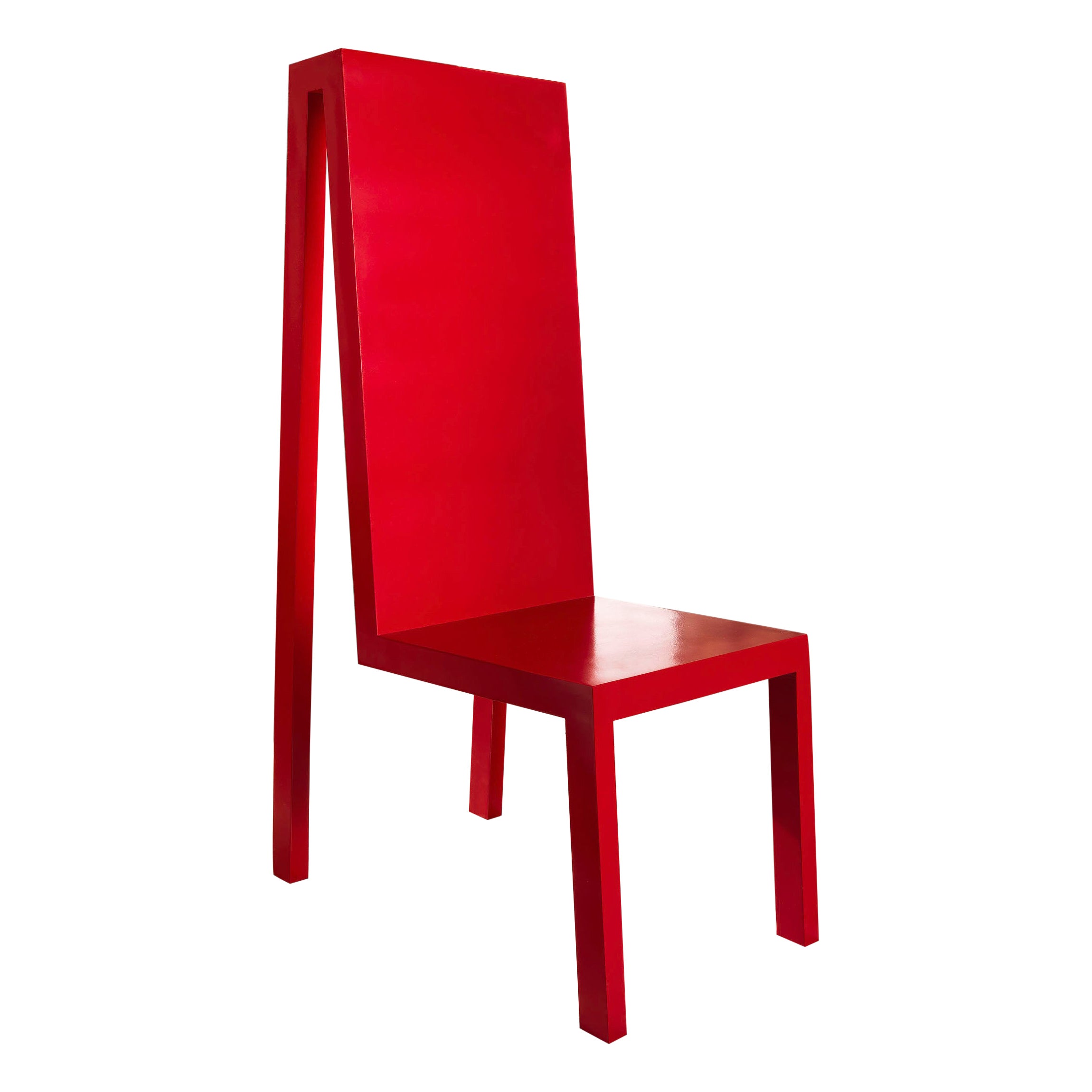 Exercice Rouge Chair by Francesco Profili For Sale