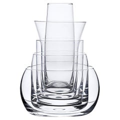 Set of Five Joe Colombo '5-in-1' Glass Vases by Karakter 