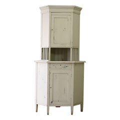 Scandinavian white corner unit