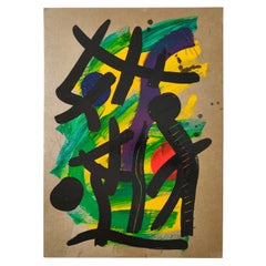 Pintura de Peter Keil, C 1967, Firmado, Acrílico sobre tabla, Sin marco, Arte, Alemania
