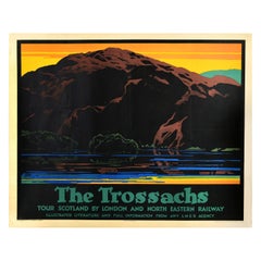 Original Vintage-Vintage-Reiseplakat „The Trossachs Scotland“, LNER Railway Cooper, LNER Railway