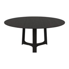 Contemporary Modern Jasper Dining Table in Black Oak by Collector Studio
