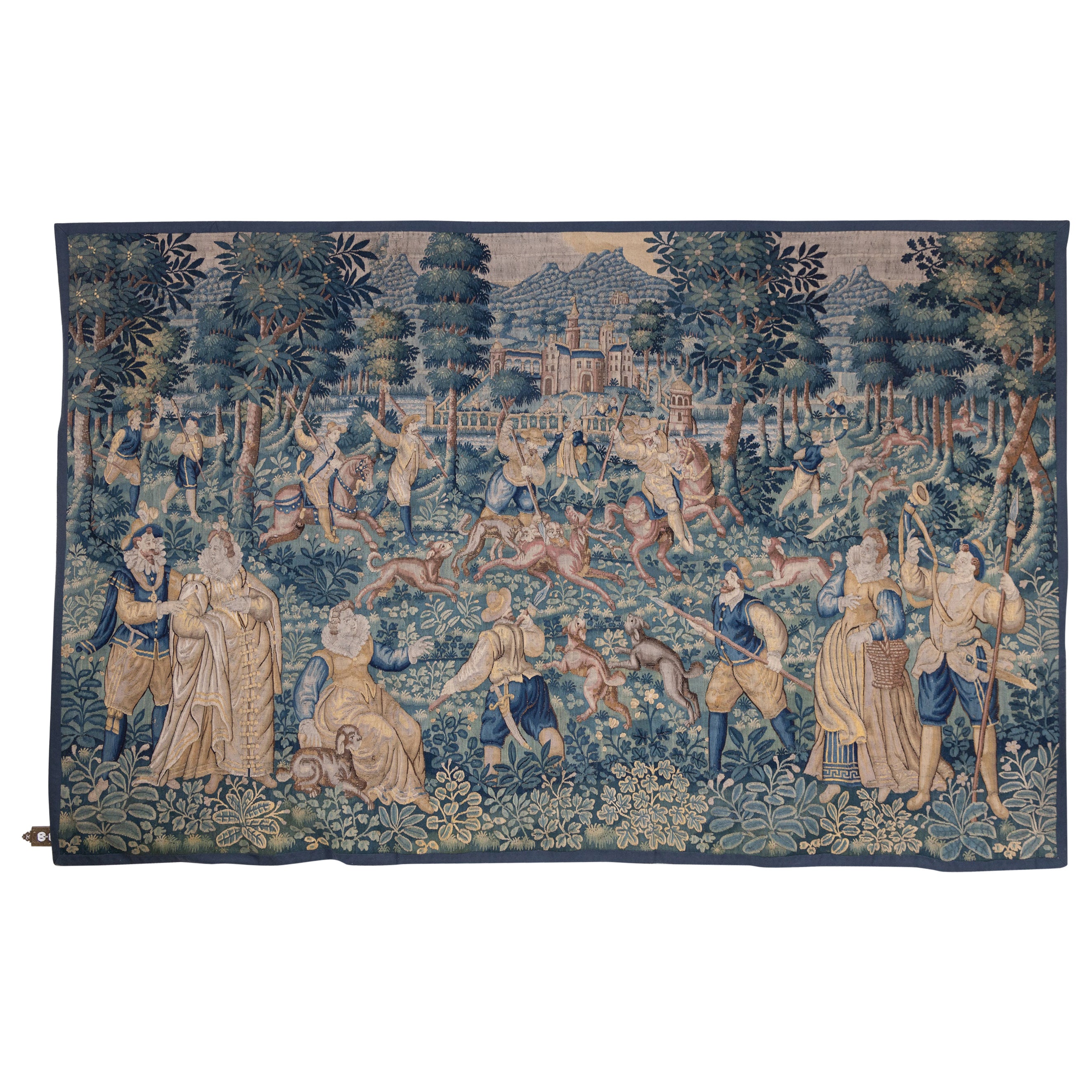 Fantastic 17th Century Elaborately Loomed French Antique Tapestry 