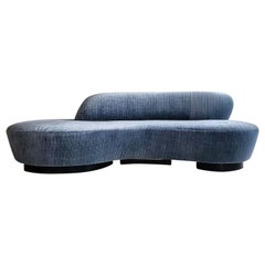 Vintage Vladimir Kagan ‘Serpentine’ Sofa upholstered in Holly Hunt 'Serenity'