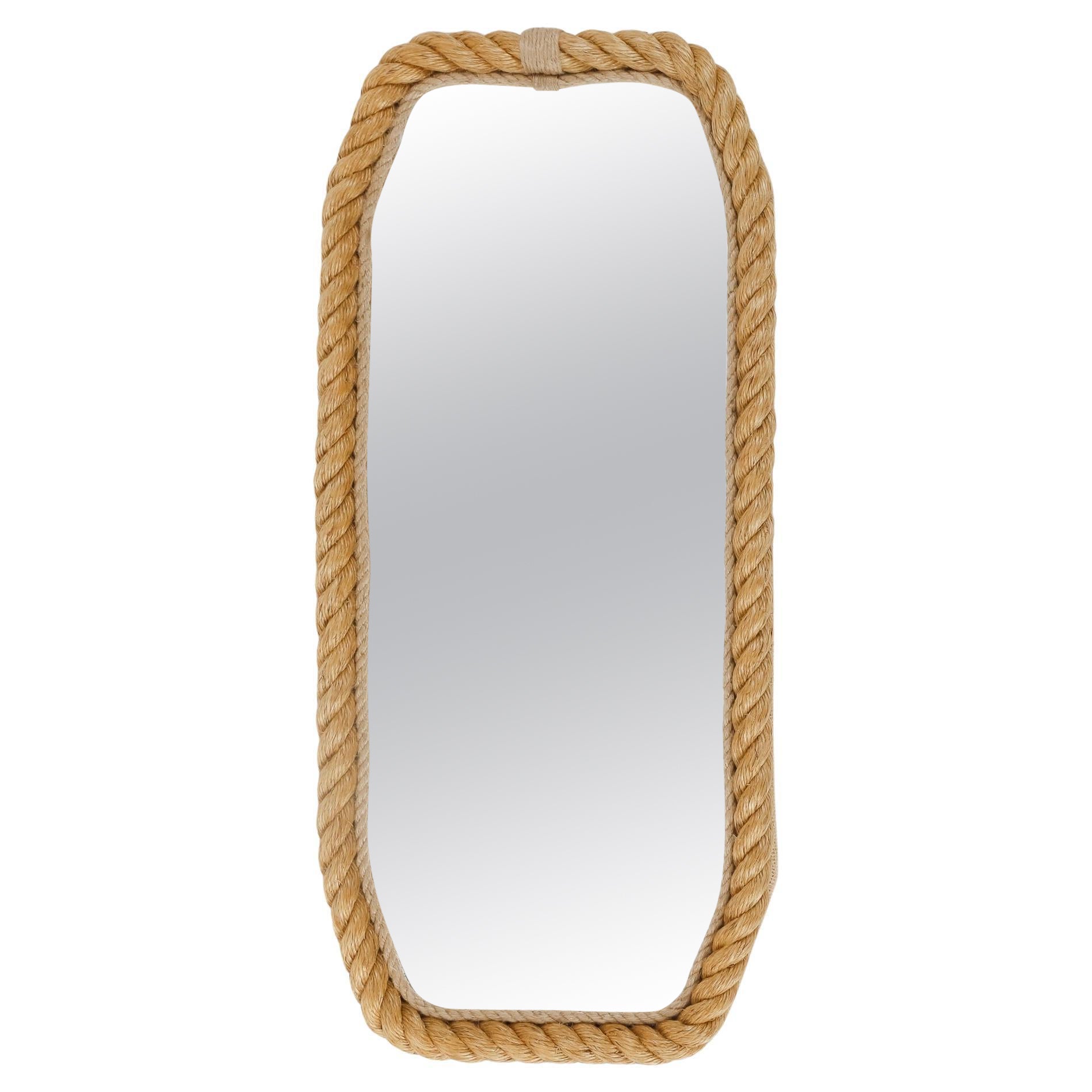 1950 Rope mirror Audoux Minet For Sale