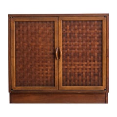 Vintage Mid Century Lane Perception Small Cabinet / Record Cabinet / Console