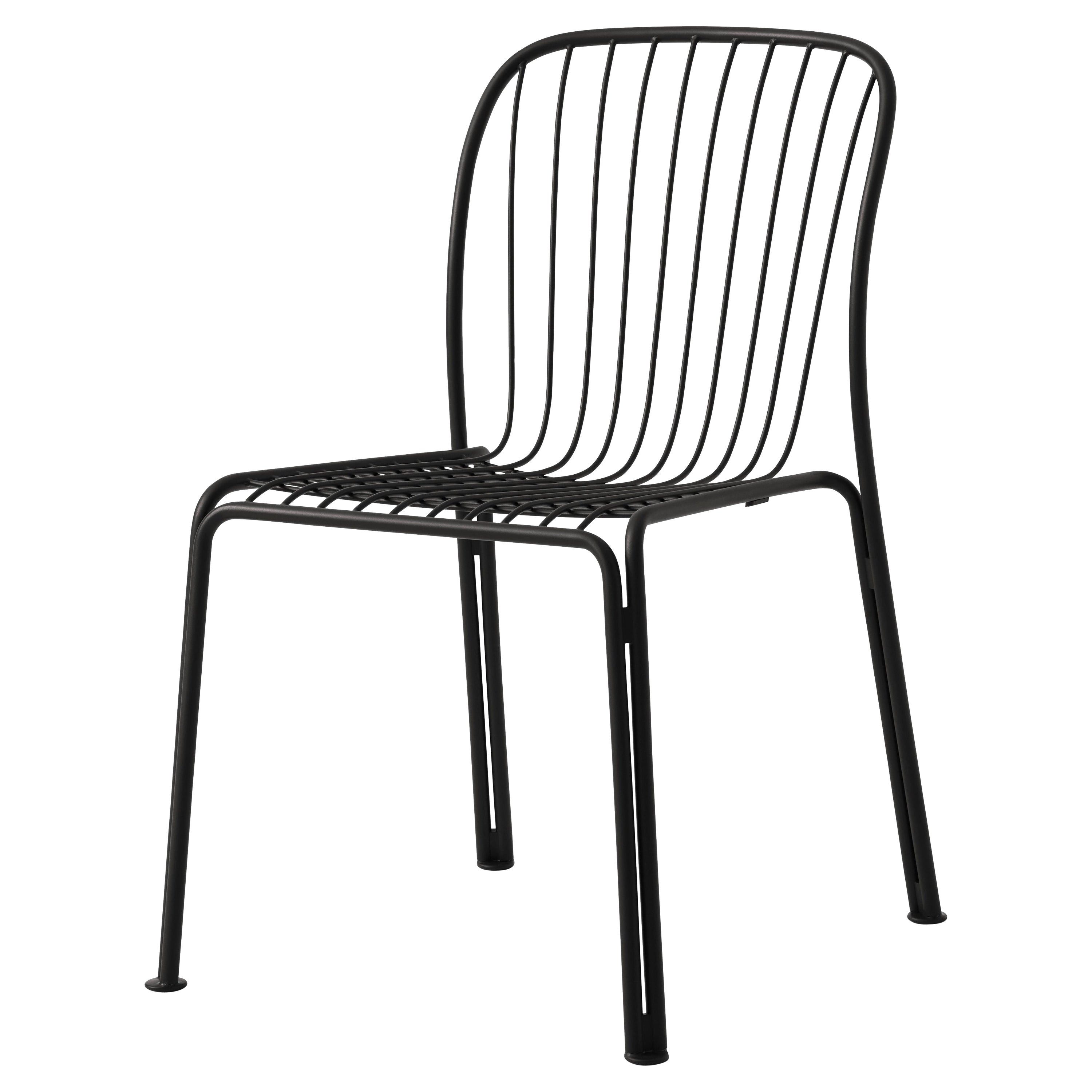 Thorvald SC94 Outdoor Side Chair, Warm Black, by Space Copenhagen for &Tradition For Sale