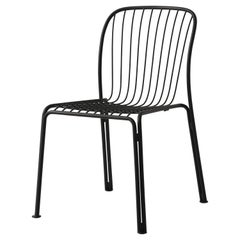 Thorvald SC94 Outdoor Side Chair, Warm Black, by Space Copenhagen for &Tradition