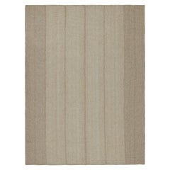Kilim contemporáneo de Rug & Kilim con rayas de textura marrón beige claro